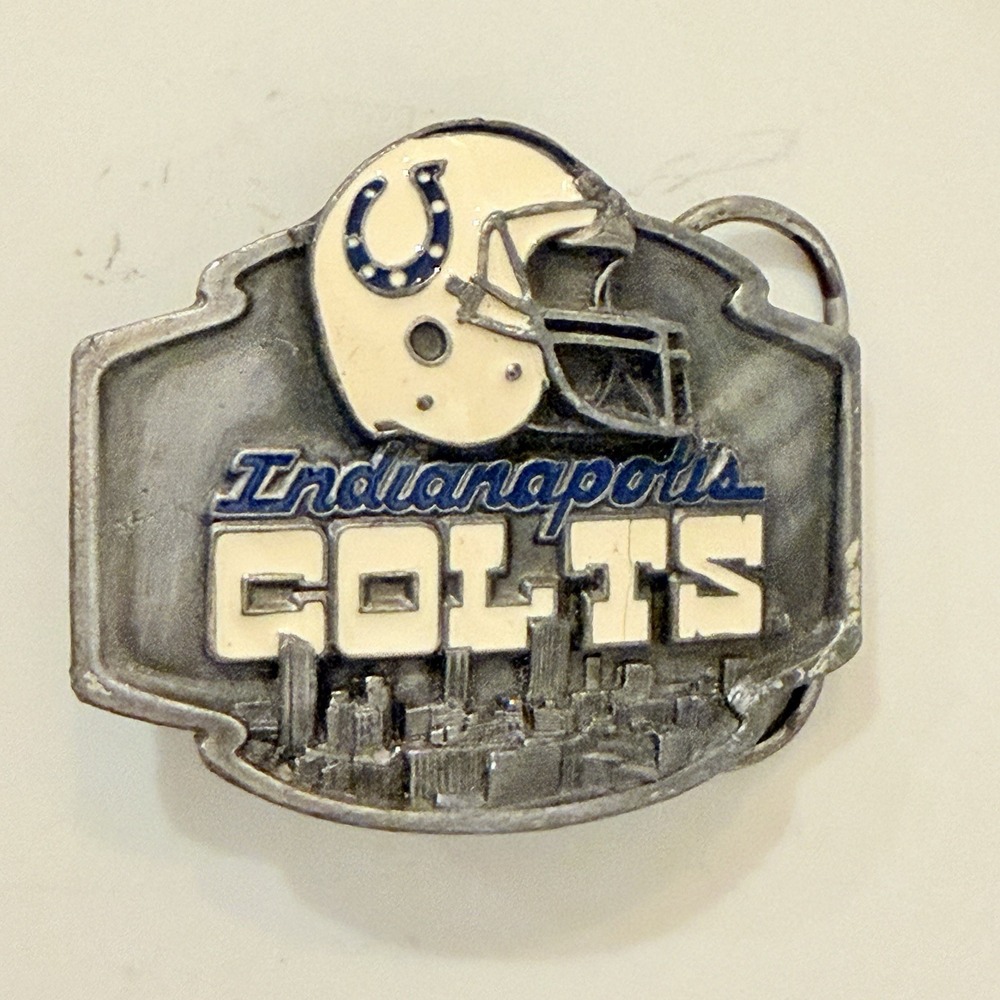 1989 Indianapolis Colts Belt Buckle NFL Football Silver Limited Edition # 9575